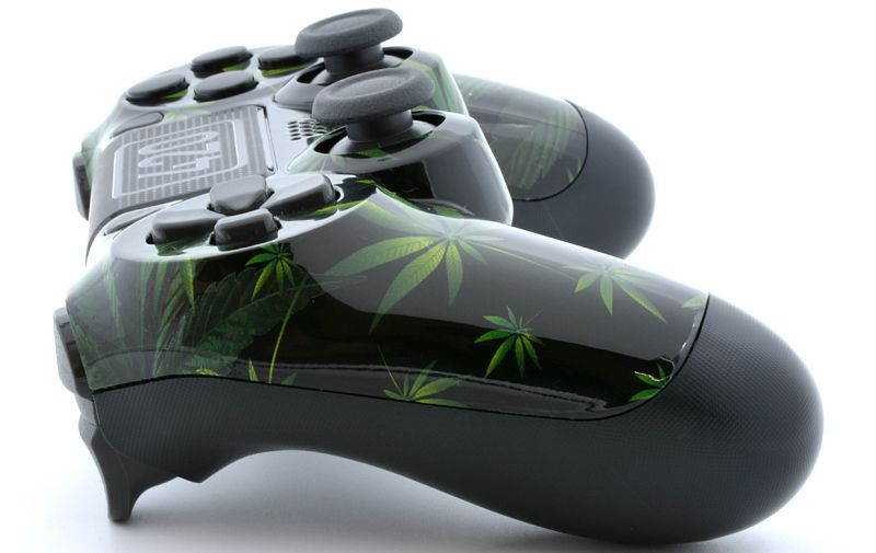 "420 Black" Ps4 PRO Rapid Fire Custom Modded Controller 40 Mods for COD BO3, Infinite Warfare, Destiny, Ghosts Quick Scope Auto Run Sniper Breath & More with CUSTOM TOUCHPAD (CUH-ZCT2)
