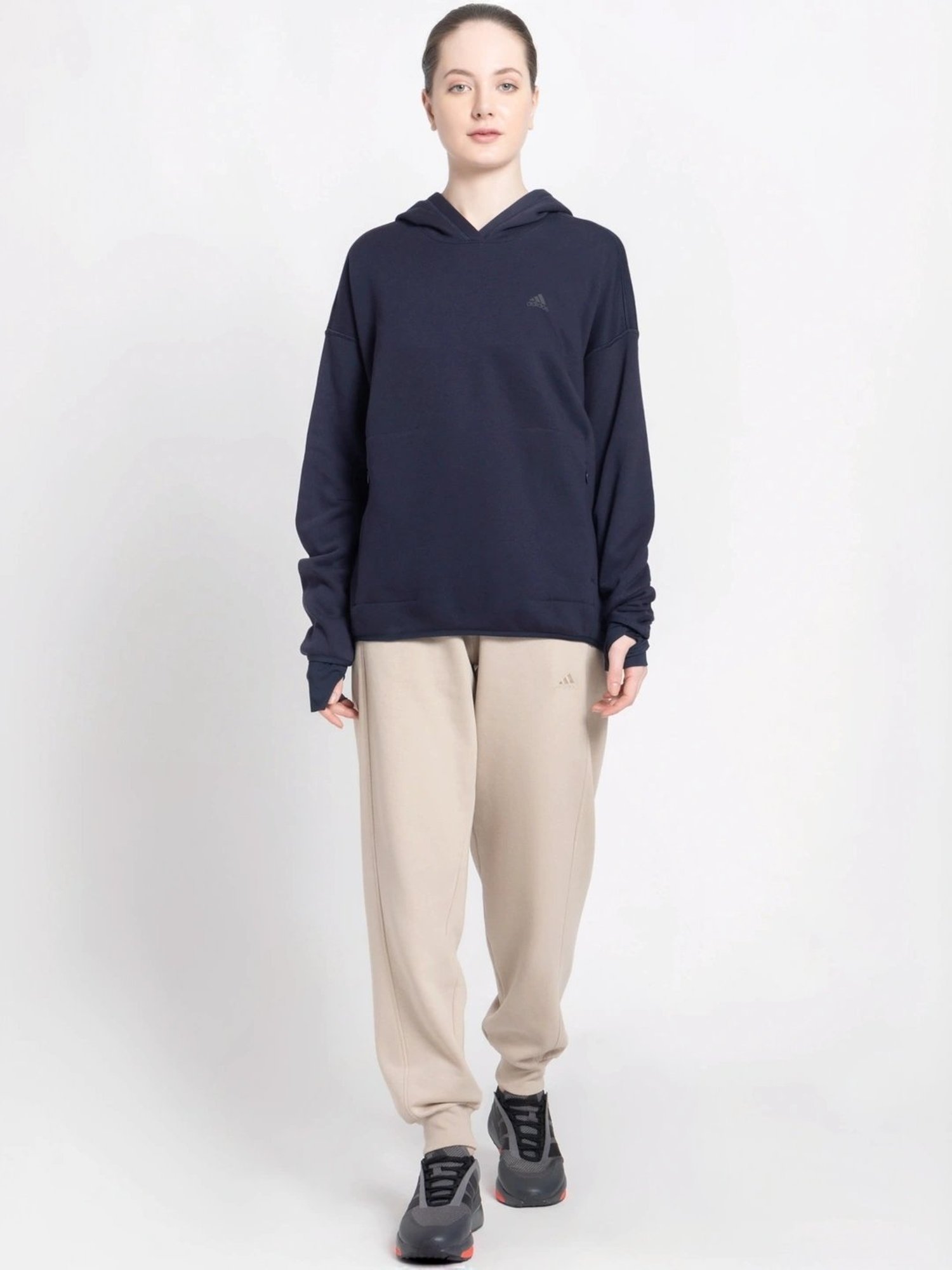 ADIDAS Blue Plain Sports Sweatshirt