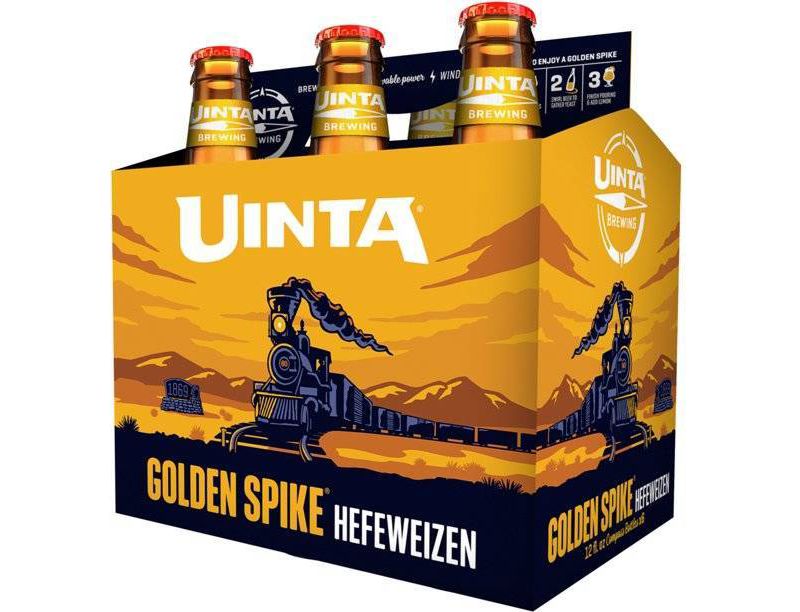 Uinta Golden Spike Hefeweizen Beer - 6pk/12 fl oz Bottles
