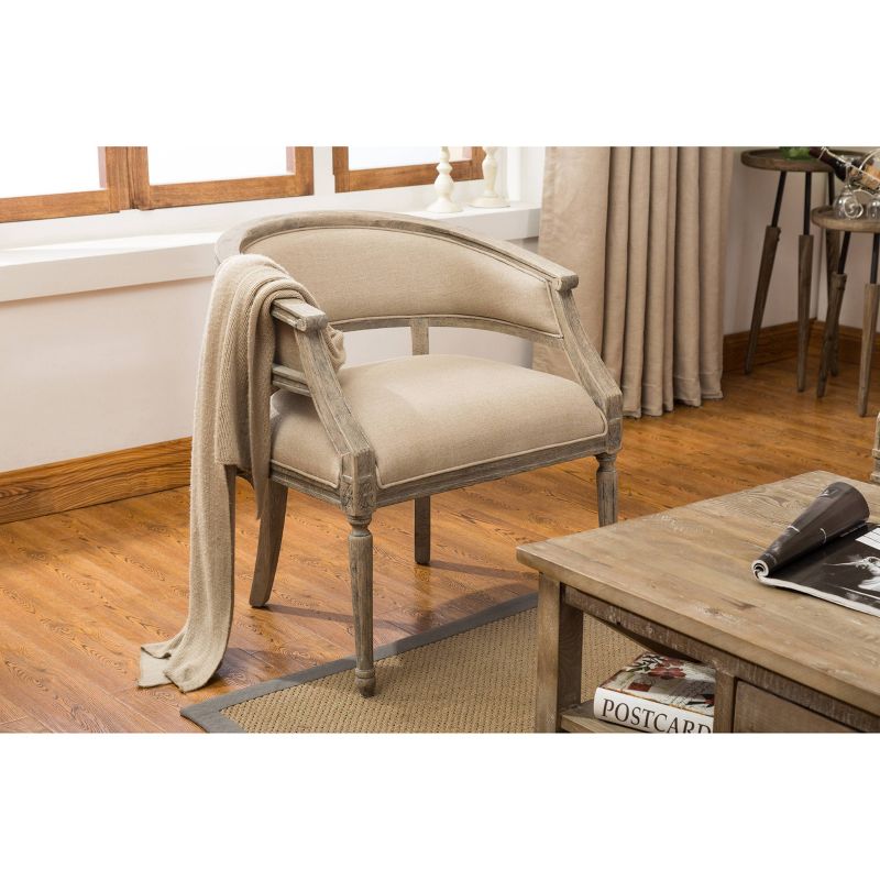 Maxine Upholstered Armchair Natural Wire - Boraam