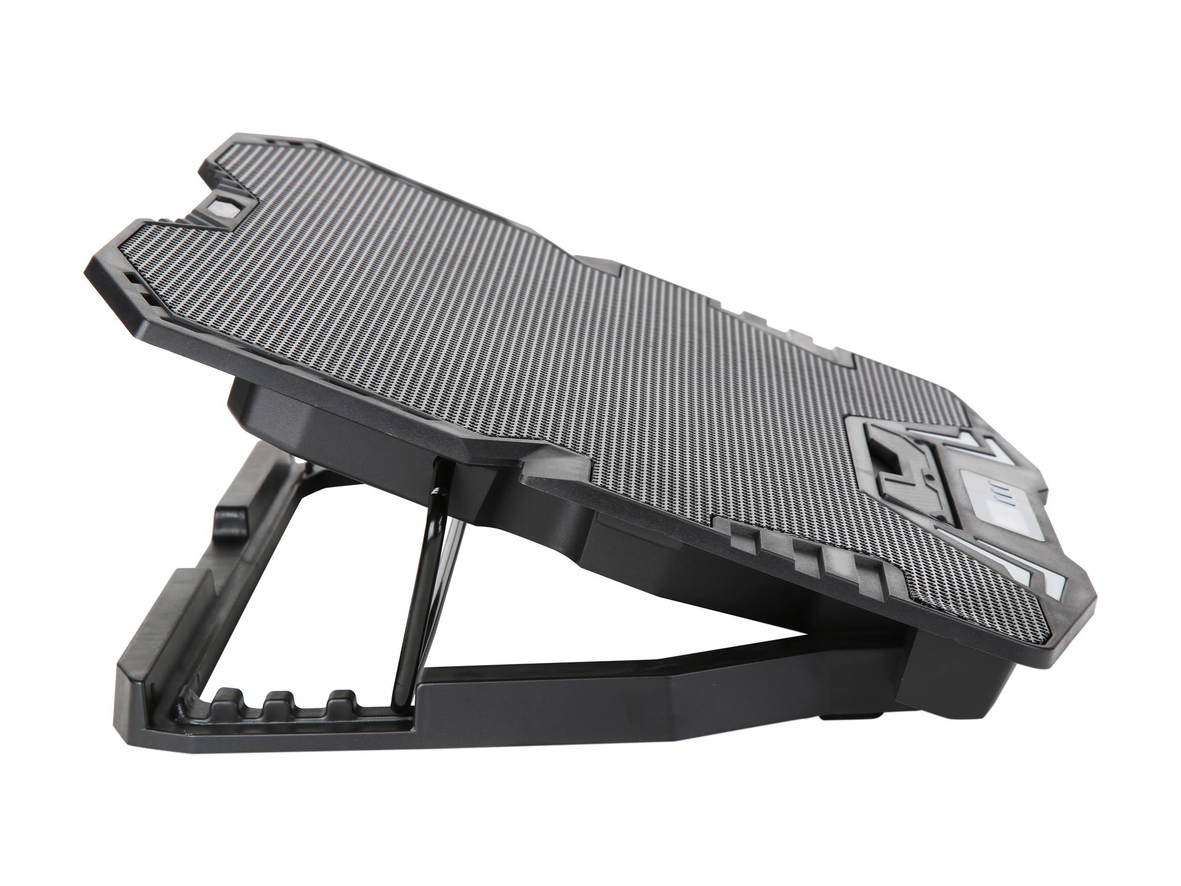 Laptop Cooling Pad, Laptop Cooler with 5 Quiet Red LED Fans for 12"-17" Inch Laptop, Dual USB 2.0 Ports, Portable Angle Adjustable Laptop Stand for Gaming Laptop-Green