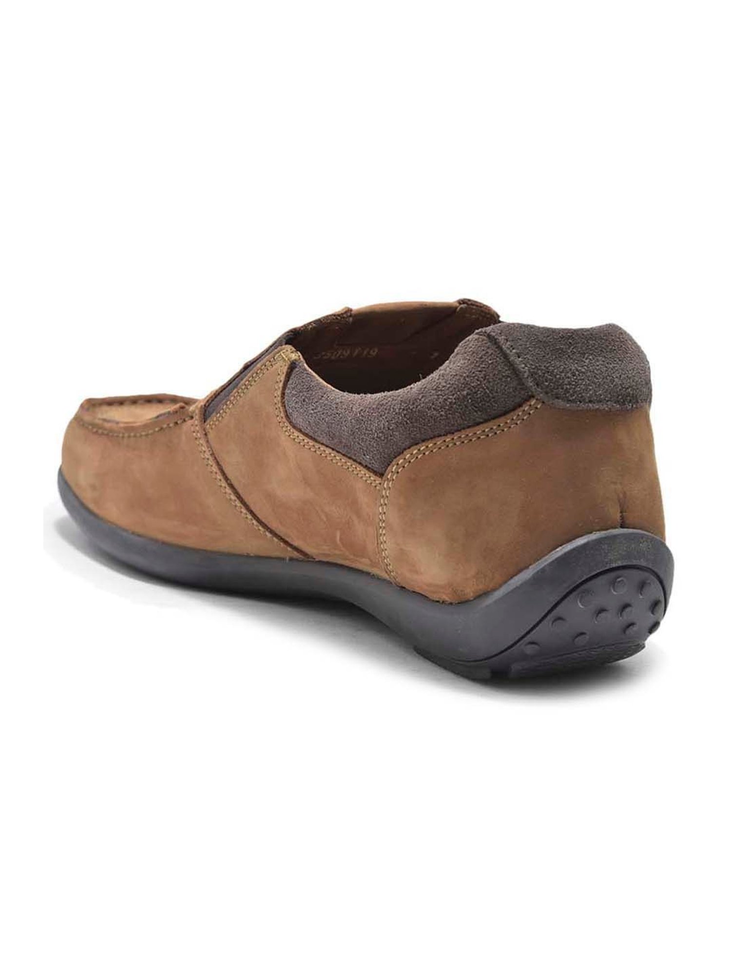 Woodland Men's Cashew Brown Casual Slip-Ons