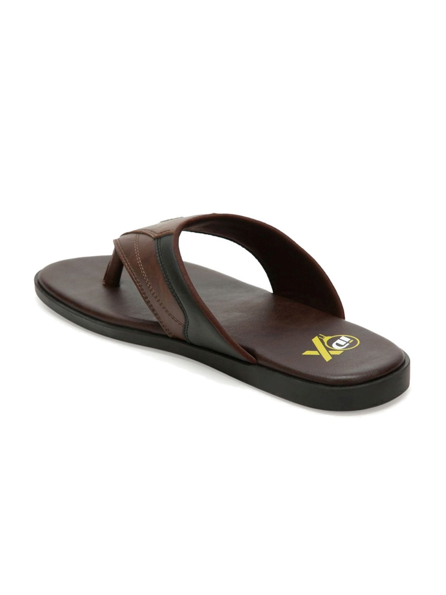 ID Men's Brown Thong Sandals