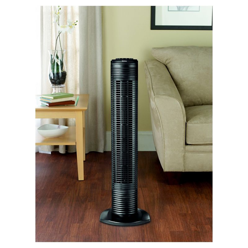 31" Oscillating Tower Fan Black - Holmes