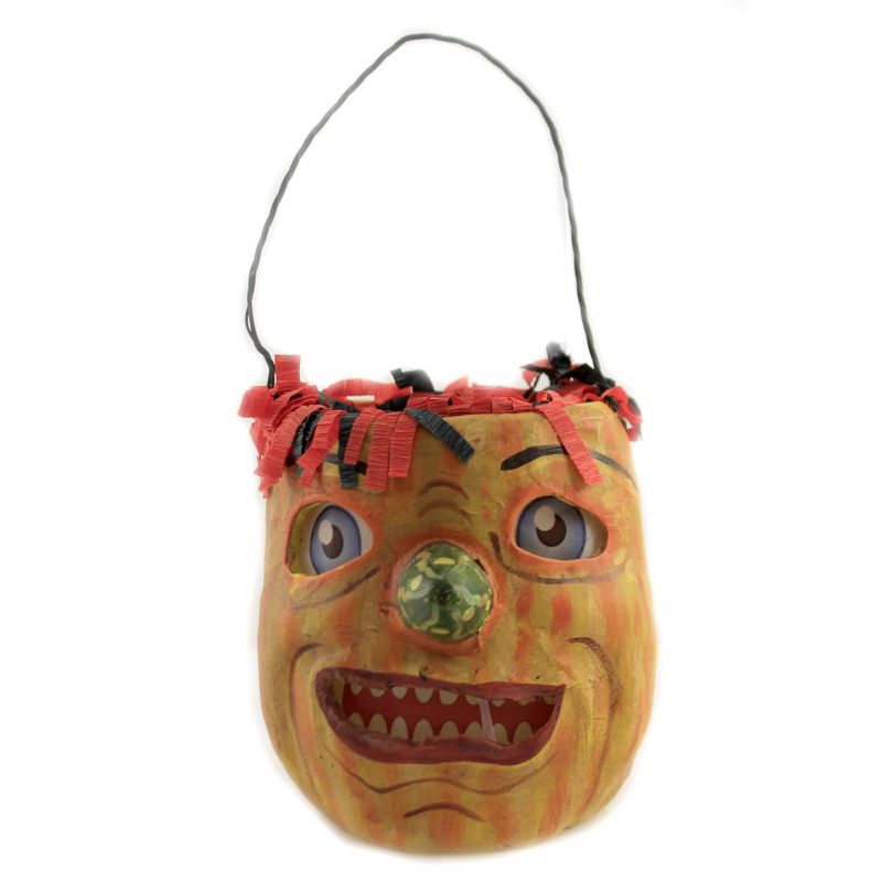 Jorge De Rojas 4.0" Greydon Pumpkin Bucket Pickle Nose Halloween  -  Decorative Figurines