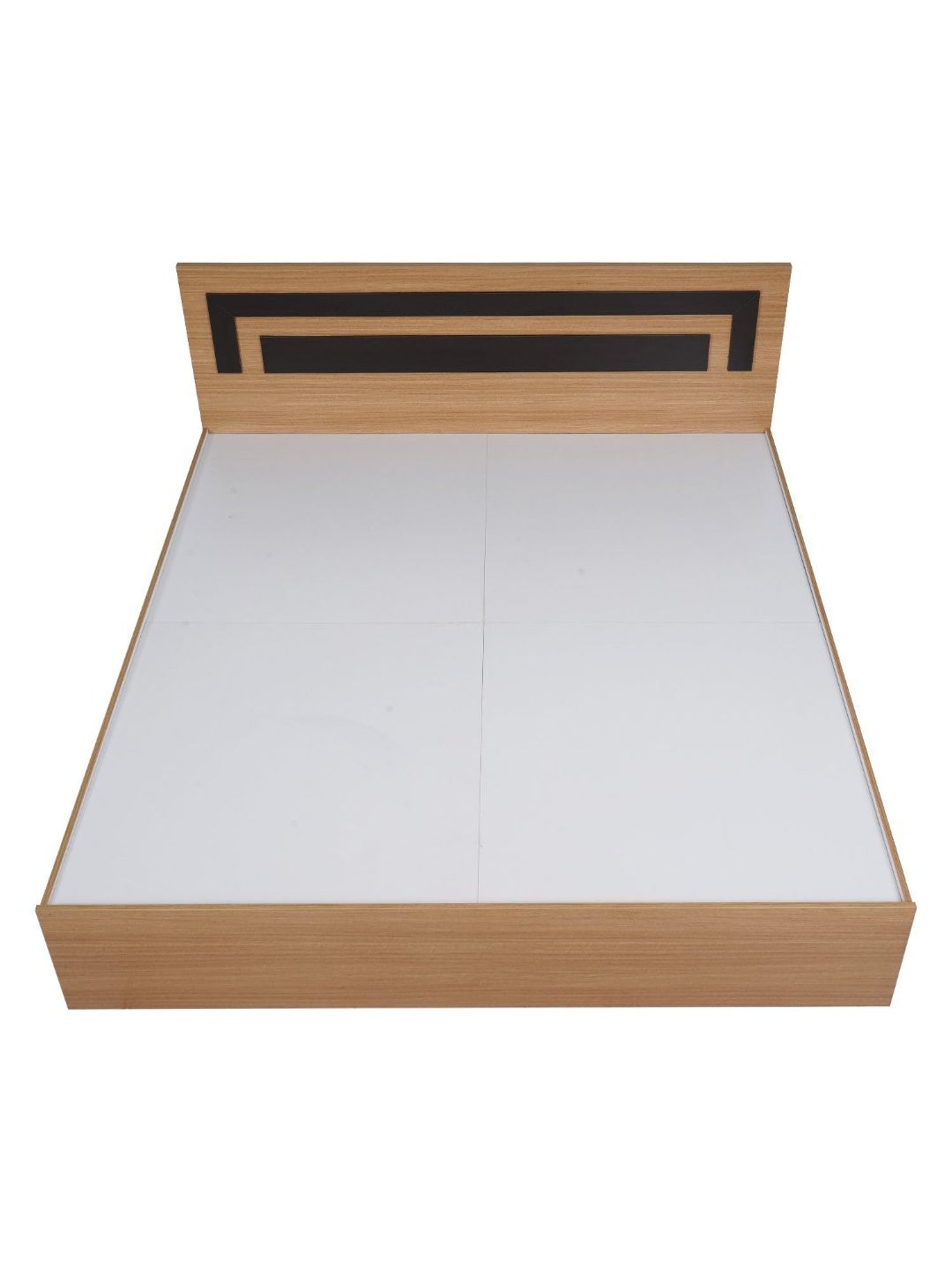 Nilkamal Riva Black Engineered Wood King Size Bed with Storage