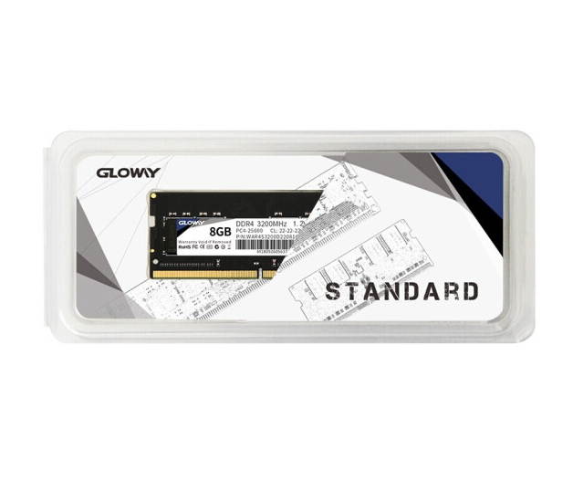 Gloway 8GB 260-Pin DDR4 SDRAM DDR4 3200 (PC4 25600) Notebook Memory Support Intel XMP 2.0