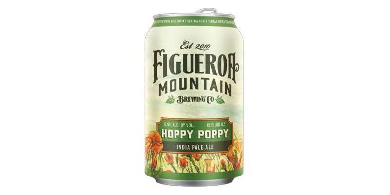 Figueroa Mountain Hoppy Poppy IPA Beer - 6pk/12 fl oz Cans