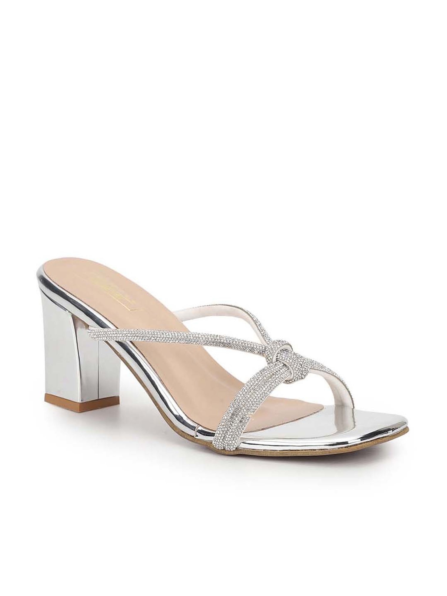 Truffle Collection Women's Silver Casual Sandals