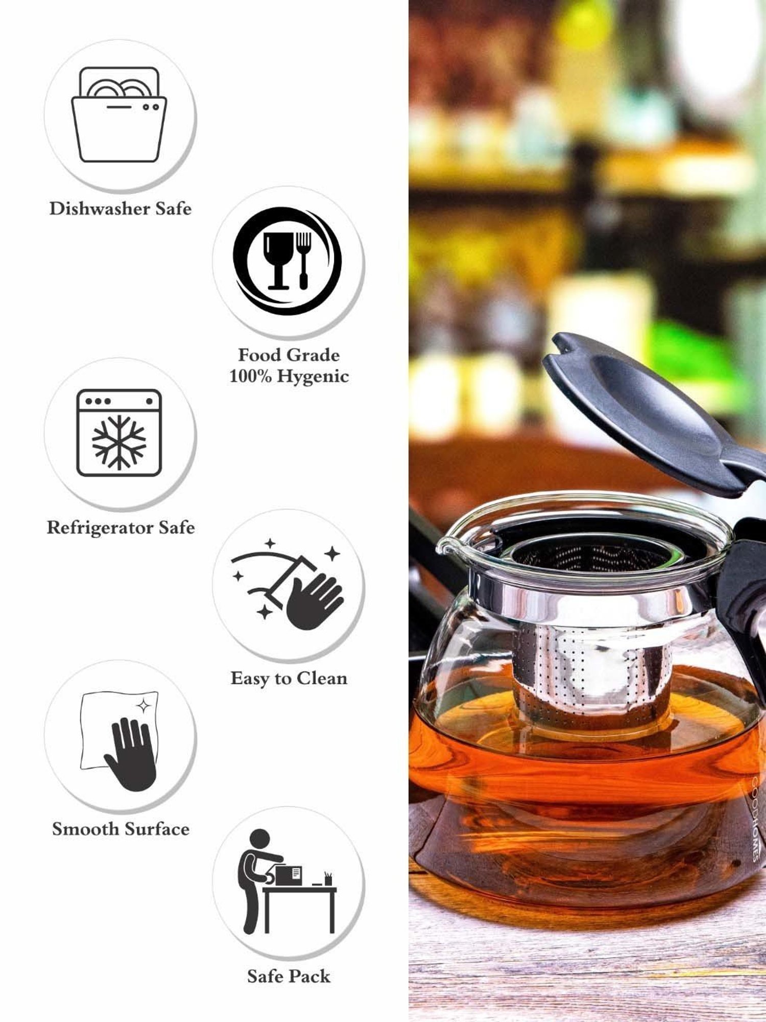 Milton Silver Stainless Steel Thermal Coffee Pot (500 ml) - Set of 1