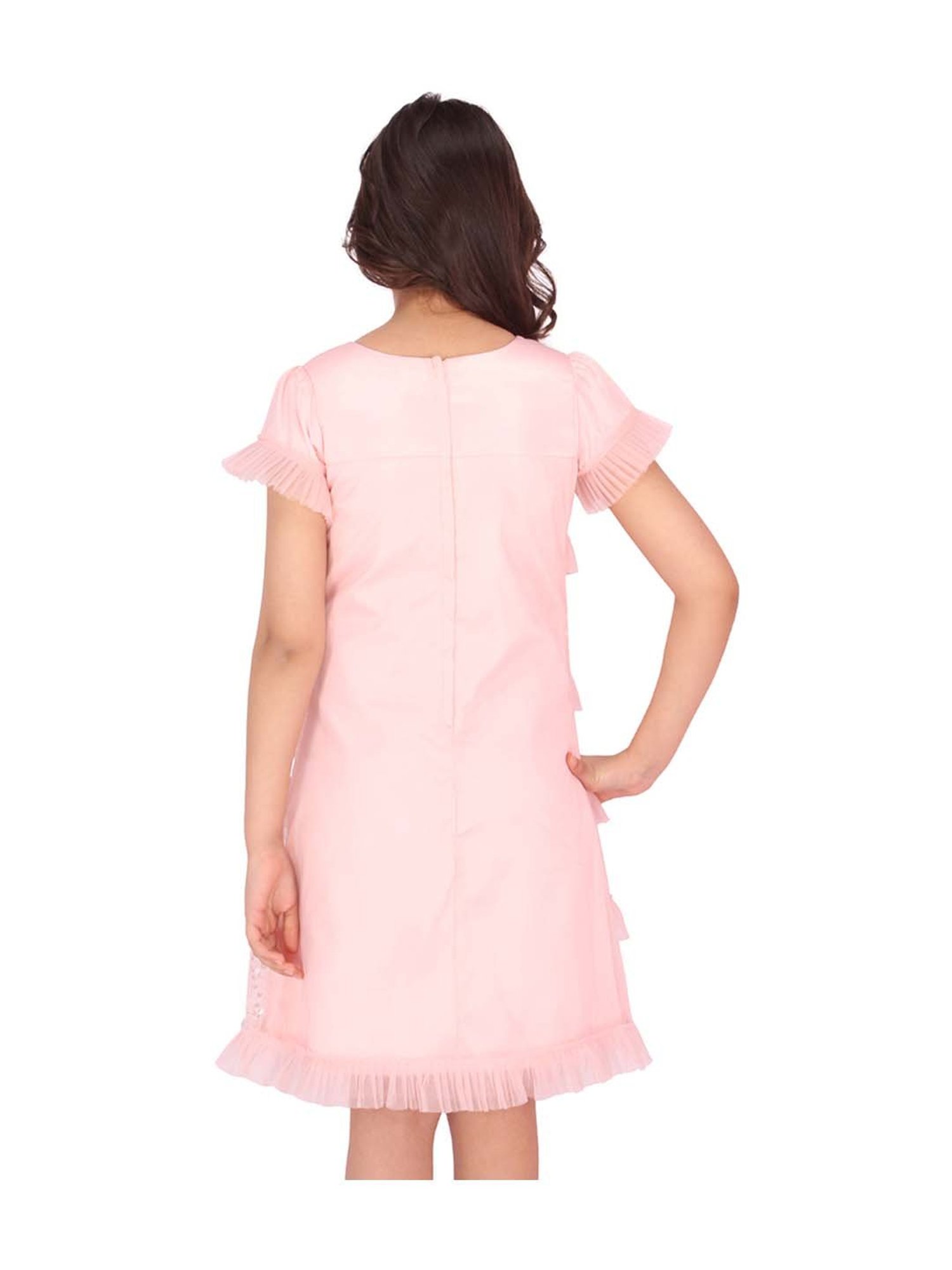 Cutecumber Kids Pink Regular Fit Dress