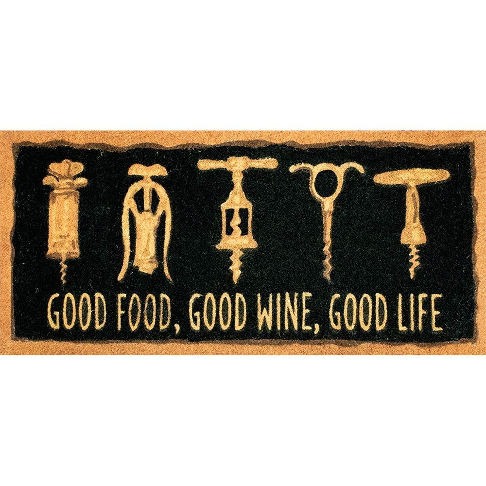 Lang Gilded Wine Door Large (1714006) Coir Mat, Multi