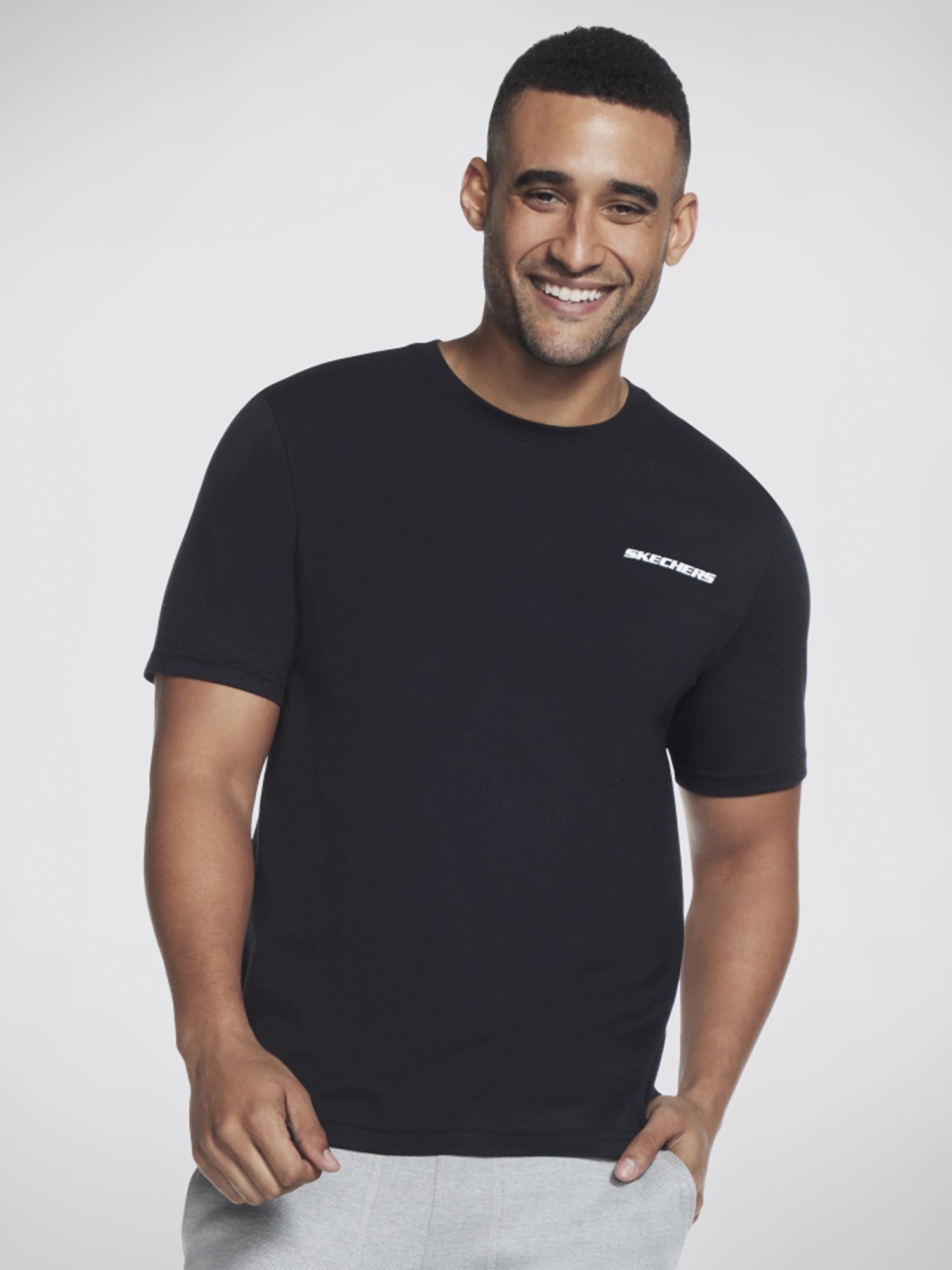 Skechers Black Relaxed Fit T-Shirt