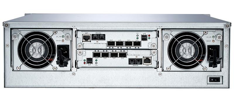 8-bay 3.5" SAS/SATA 6.0 Gb/s miniSAS Trayless Hotswap Tower Silver