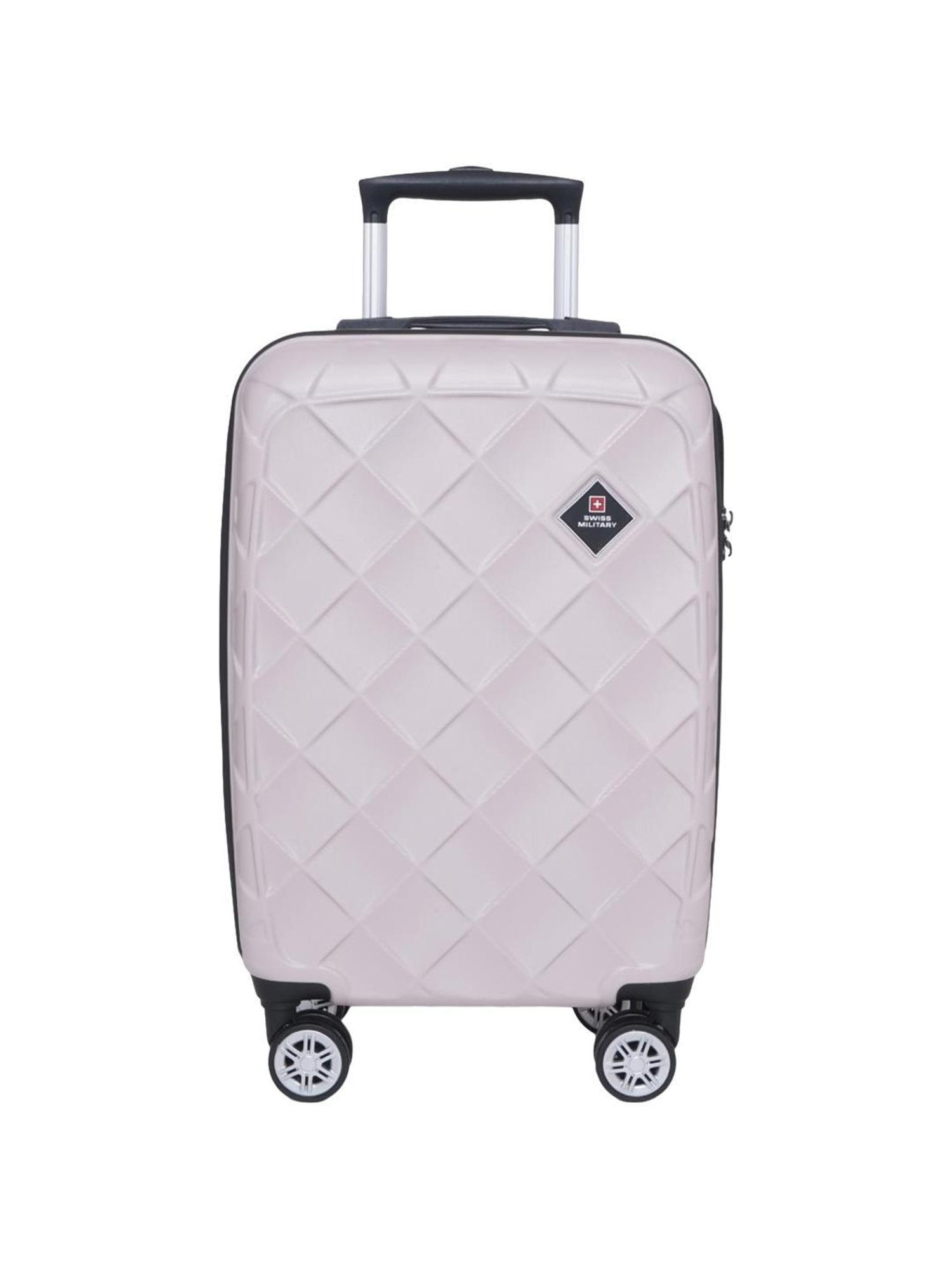 Swiss Military Jupitor Ivory Textured Hard Cabin Trolley Bag - 55 Cms