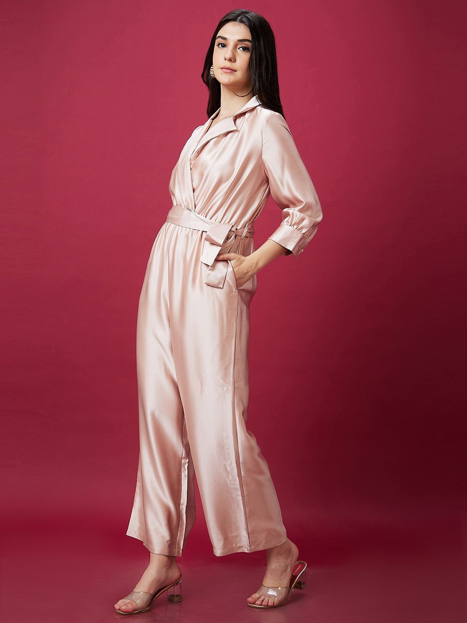 Globus Beige Maxi Jumpsuit