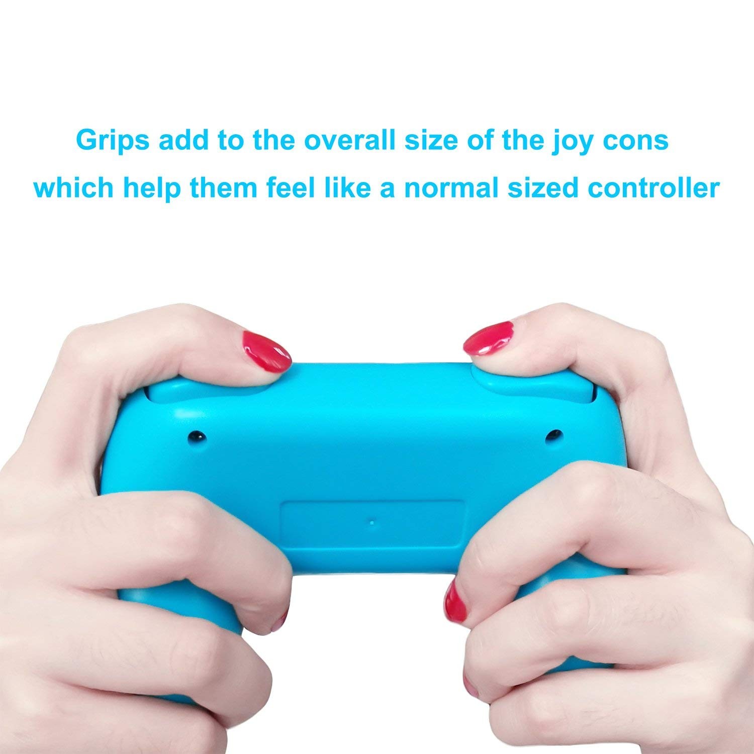 Wristband is suitable for Just Dance 2021 2020 2019 switch, hands-free elastic wristband, suitable for Nintnedo Switch dance accessories, a pair of JoyCon grips (blue + red), children's edition