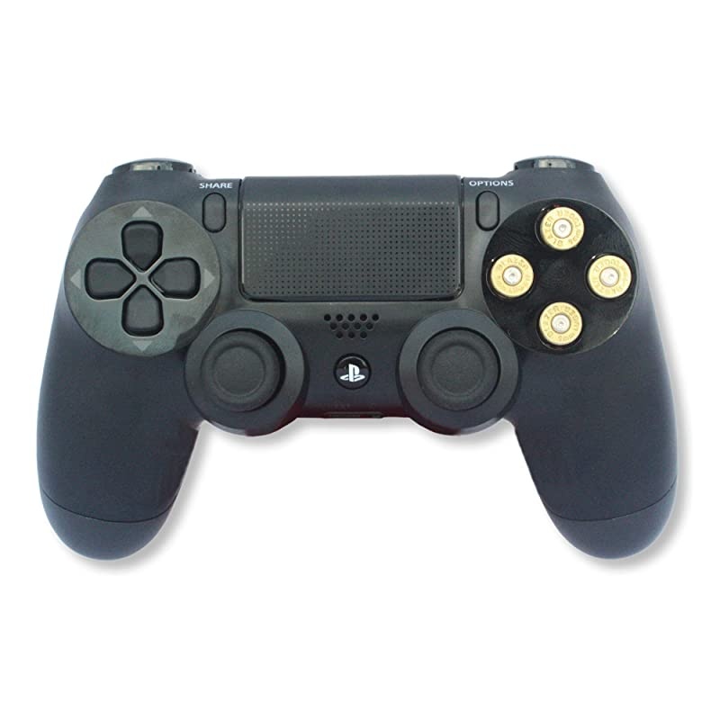 Bullet Buttons Gold Silver Made Using Real Once Fired 9MM Bullet Casings Designed for PS3 and PS2 Controllers