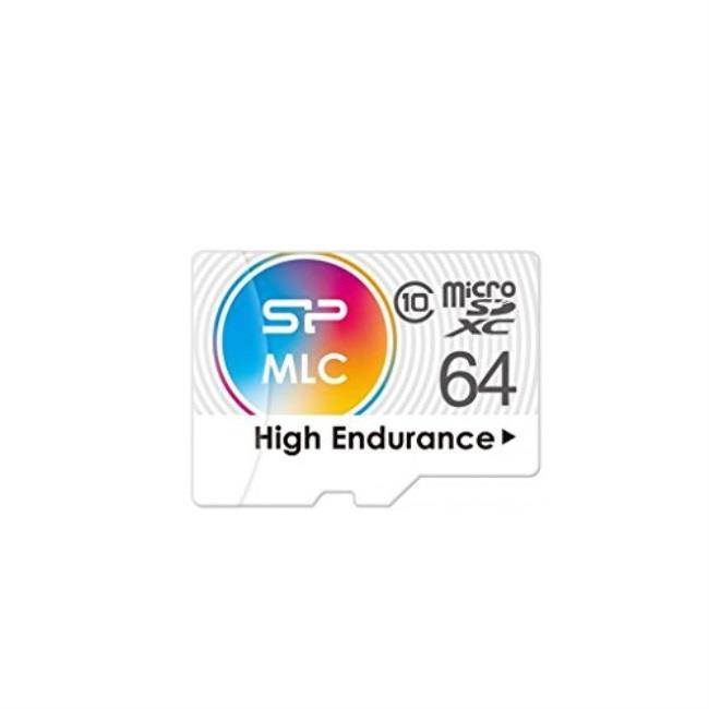 Silicon Power 64GB High Endurance microSDXC CL10 MLC Memory Card Model SP064GBSTXIU3V10S