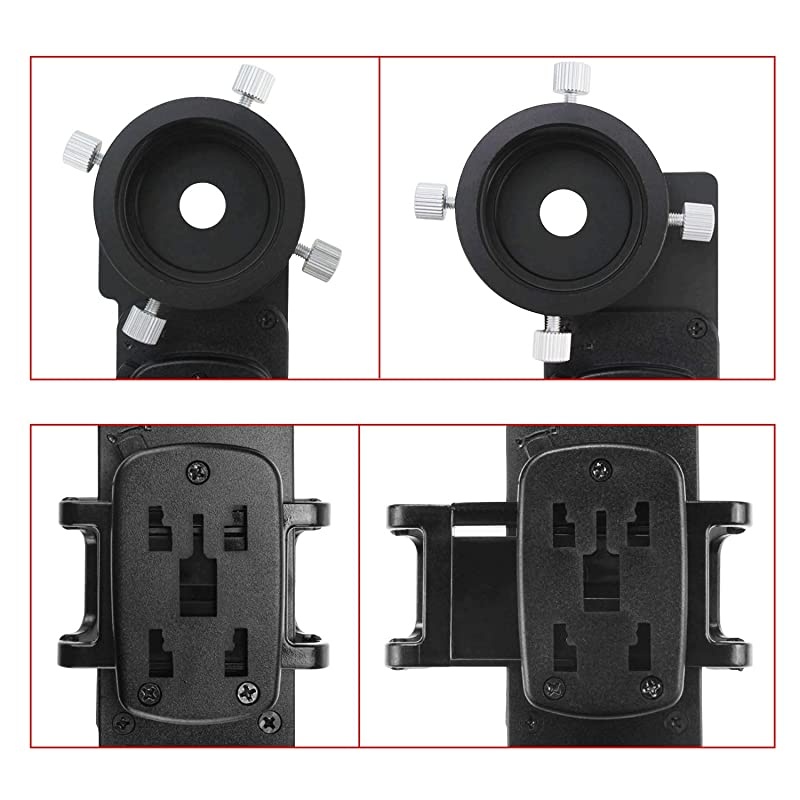 Smartphone iPhone Adapter with T2 Thread and Eyepiece Adapter 44-52mm - for Photography with telescopes and Spotting Scope or Binoculars