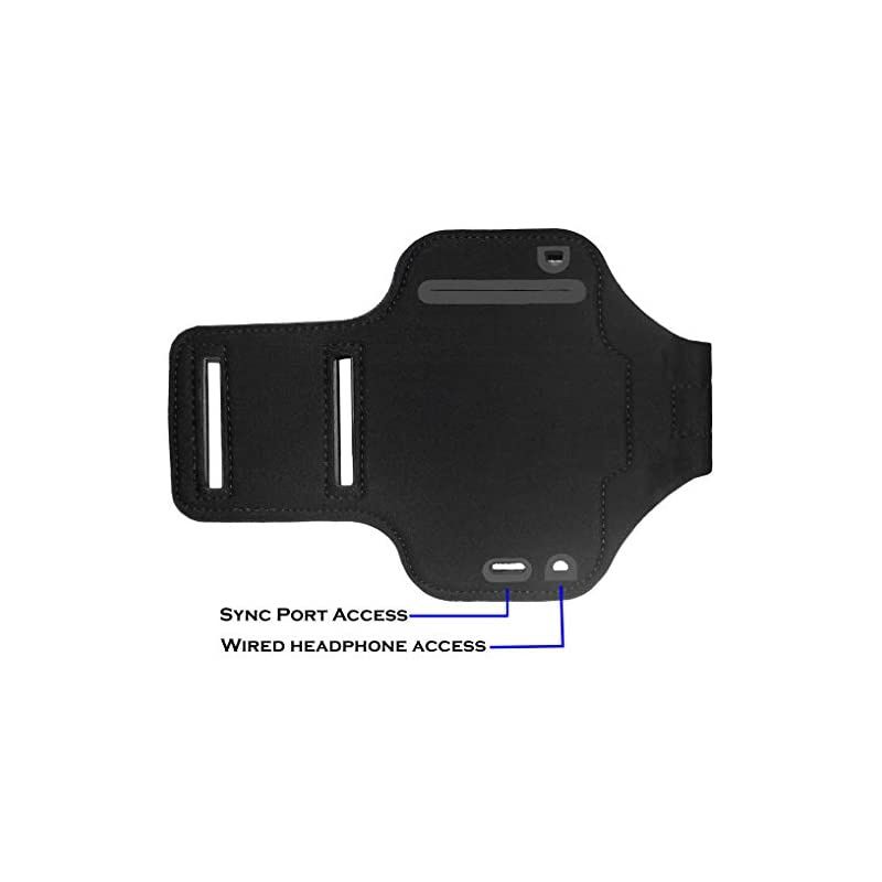 Running Exercise Armband for iPod Touch 7th, 6th and 5th Generation Devices with Adjustable Sport Band, Reflective Border, Touch Screen Protection and Key Holder (Purple)