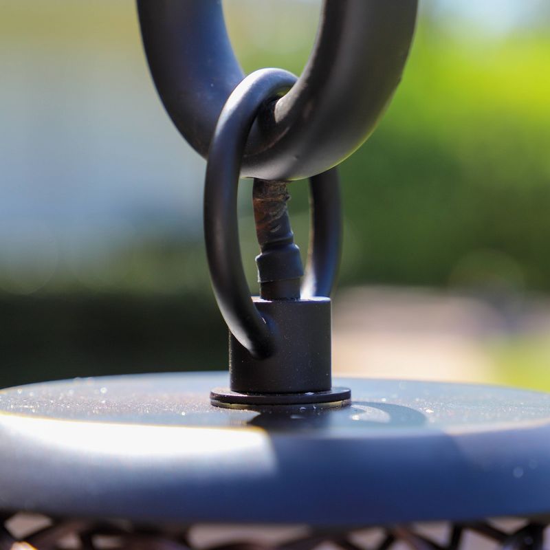 8" LED Solar Portable Outdoor Lantern with Flame - Techko Kobot