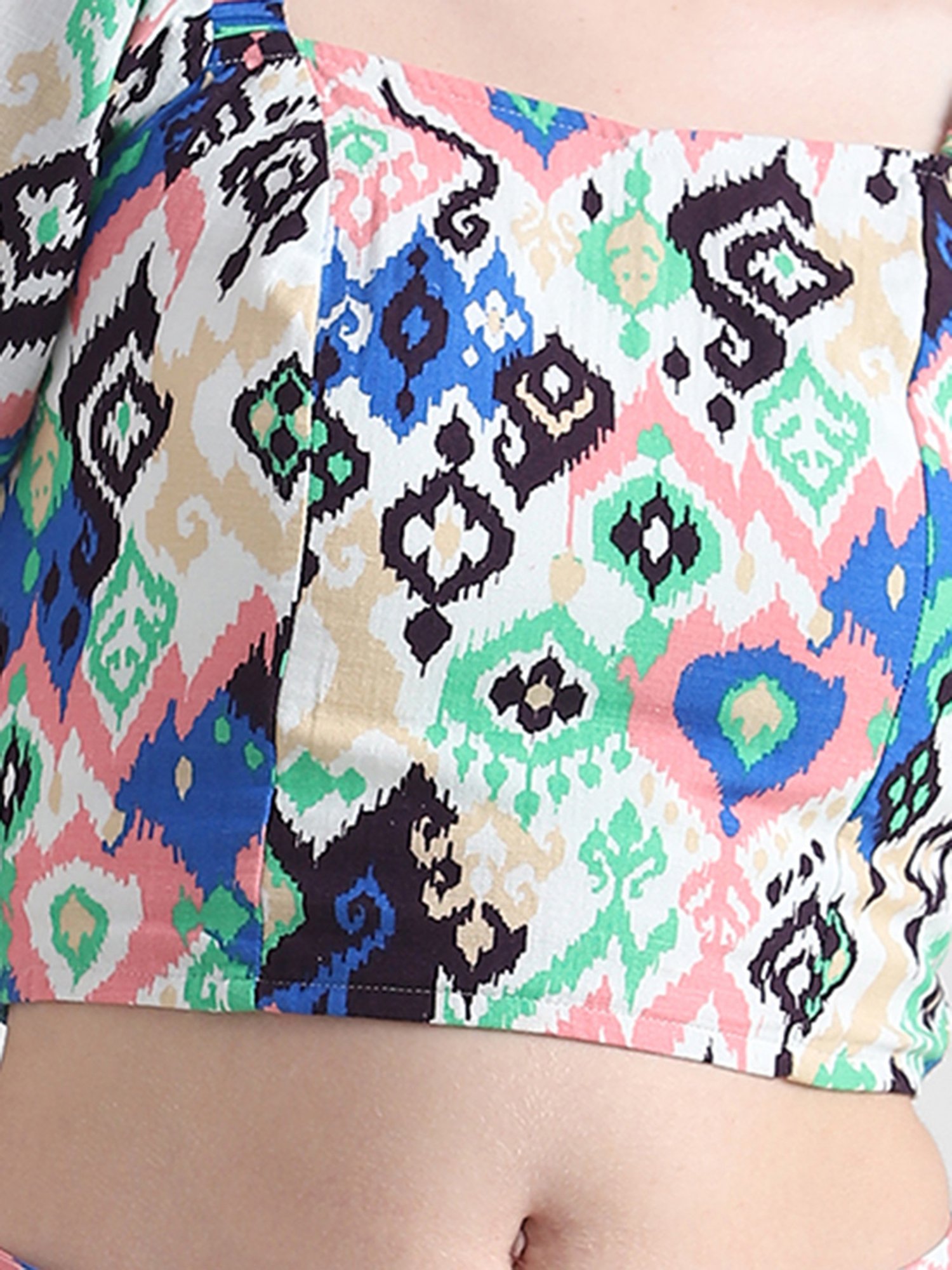 Only Multicolor Printed Crop Top