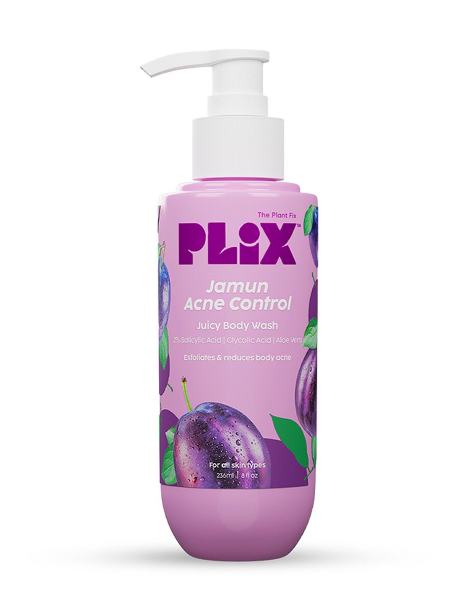 PLIX THE PLANT FIX Jamun Acne Control Juicy Body Wash - 236 ml