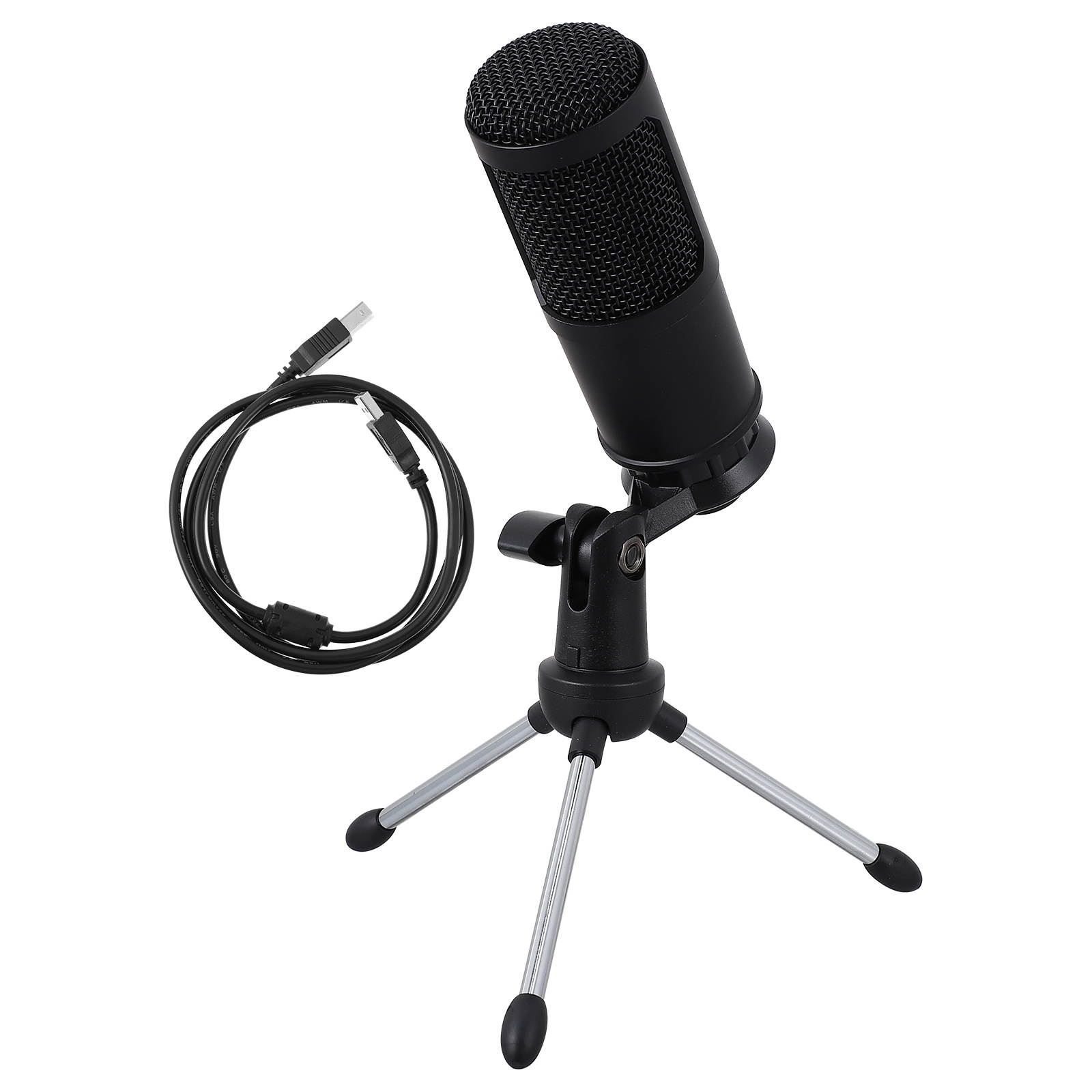 1 Set USB Bracket Microphone Office Home Stable Cardioid USB Condenser Microphone