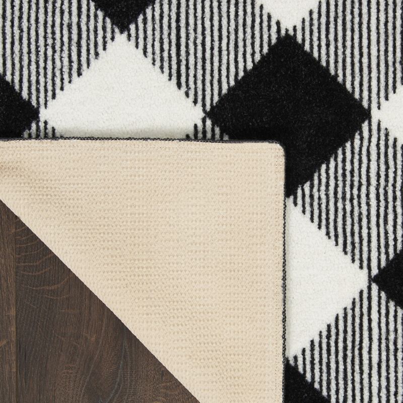 2'x3' Rectangle Floor Mat Black - Nourison