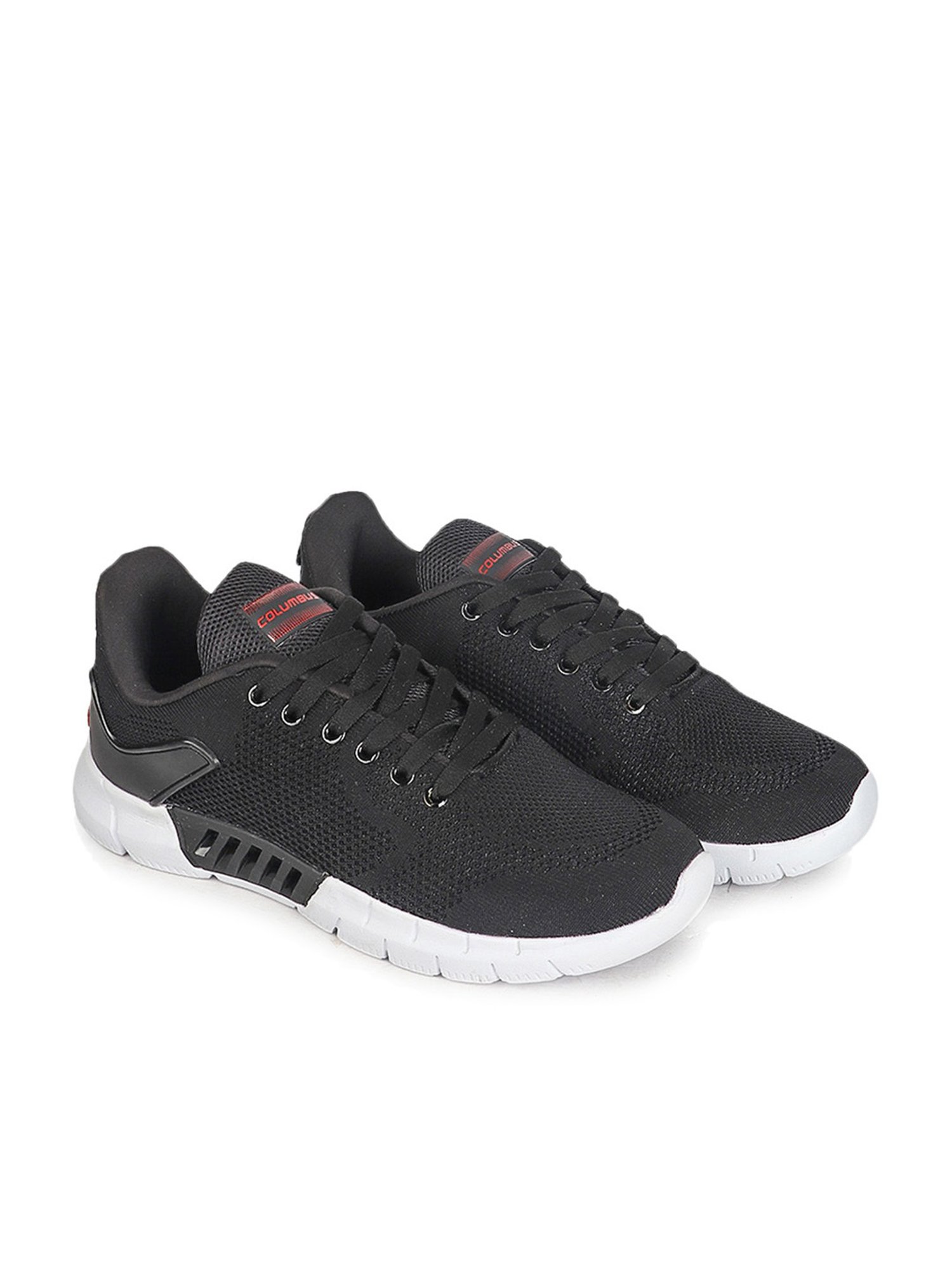 Columbus Men's Black Running Shoes