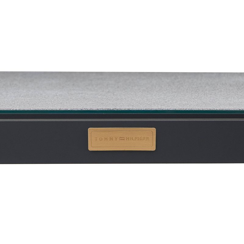 Hampton Pebbled Glass Outdoor Side Table  - Gray  - Finch