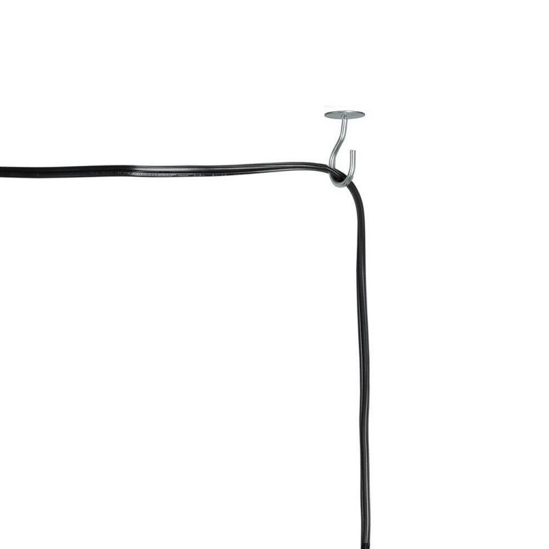 9.75" Metal Swag Pendant Ceiling Light Black - Cresswell Lighting