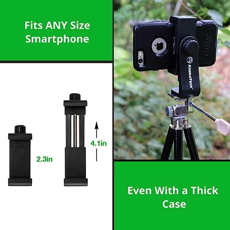 Cell Phone Tripod Mount UniMount 360 Universal iPhone Tripod Mount Adapter with Remote