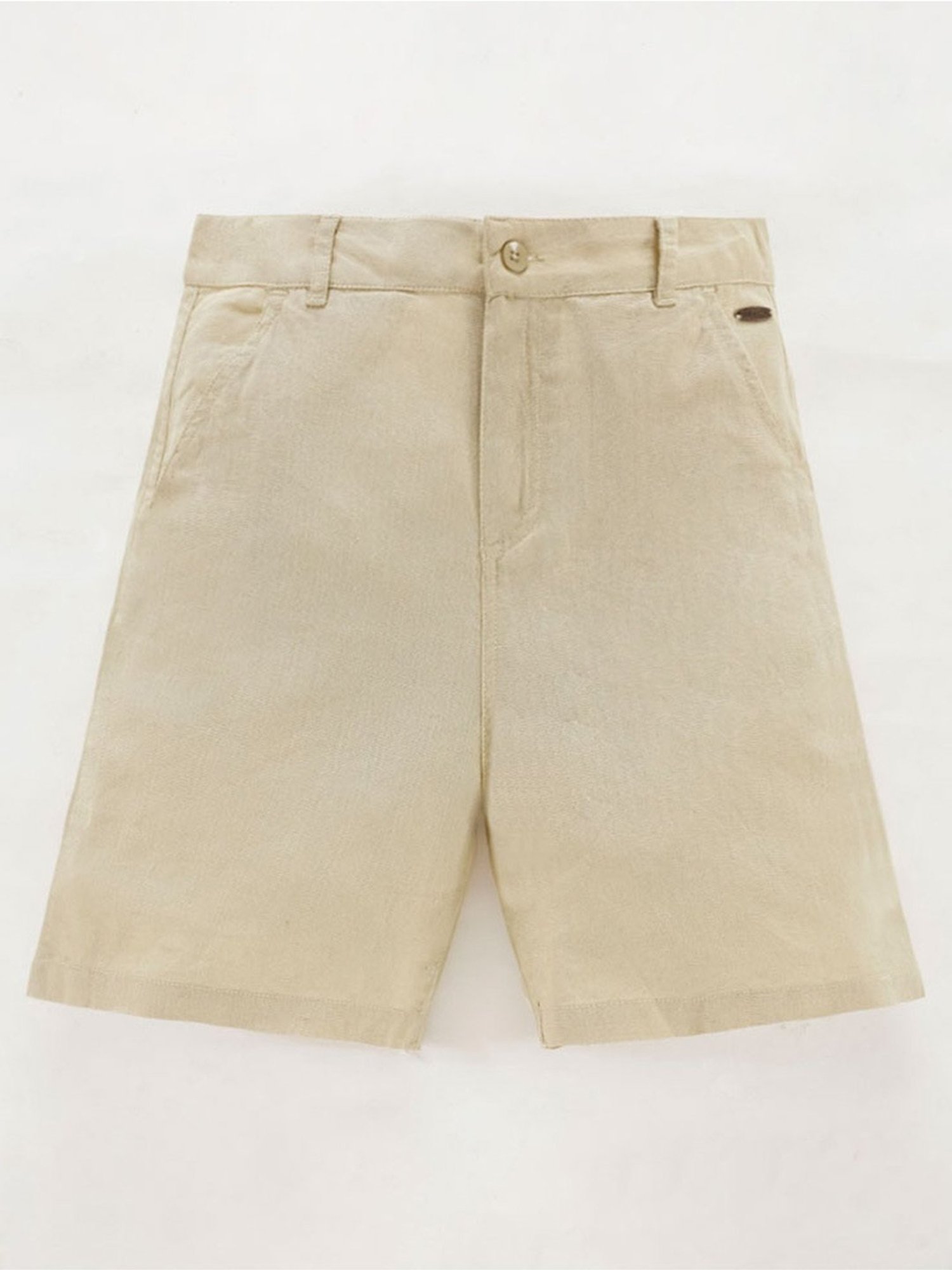 Edheads Kids Beige Cotton Regular Fit Shorts