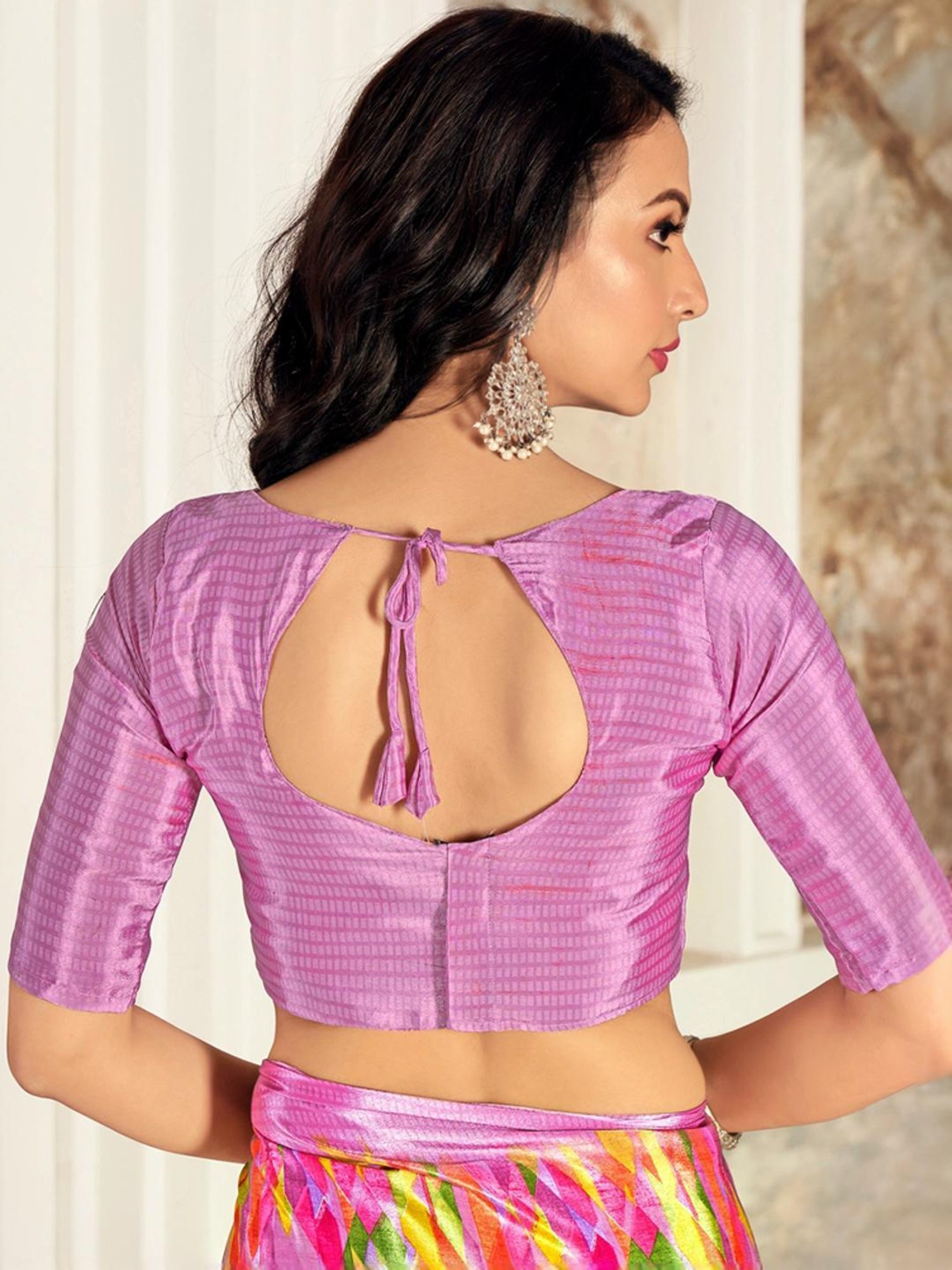 Unnati Silks Grey Cotton Printed Saree With Unstitched Blouse