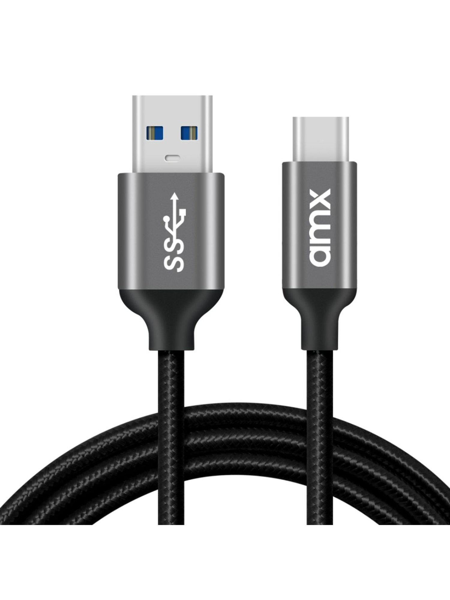AMX Type-C USB 3.1 Gen 1 to USB-A Cable (Grey)