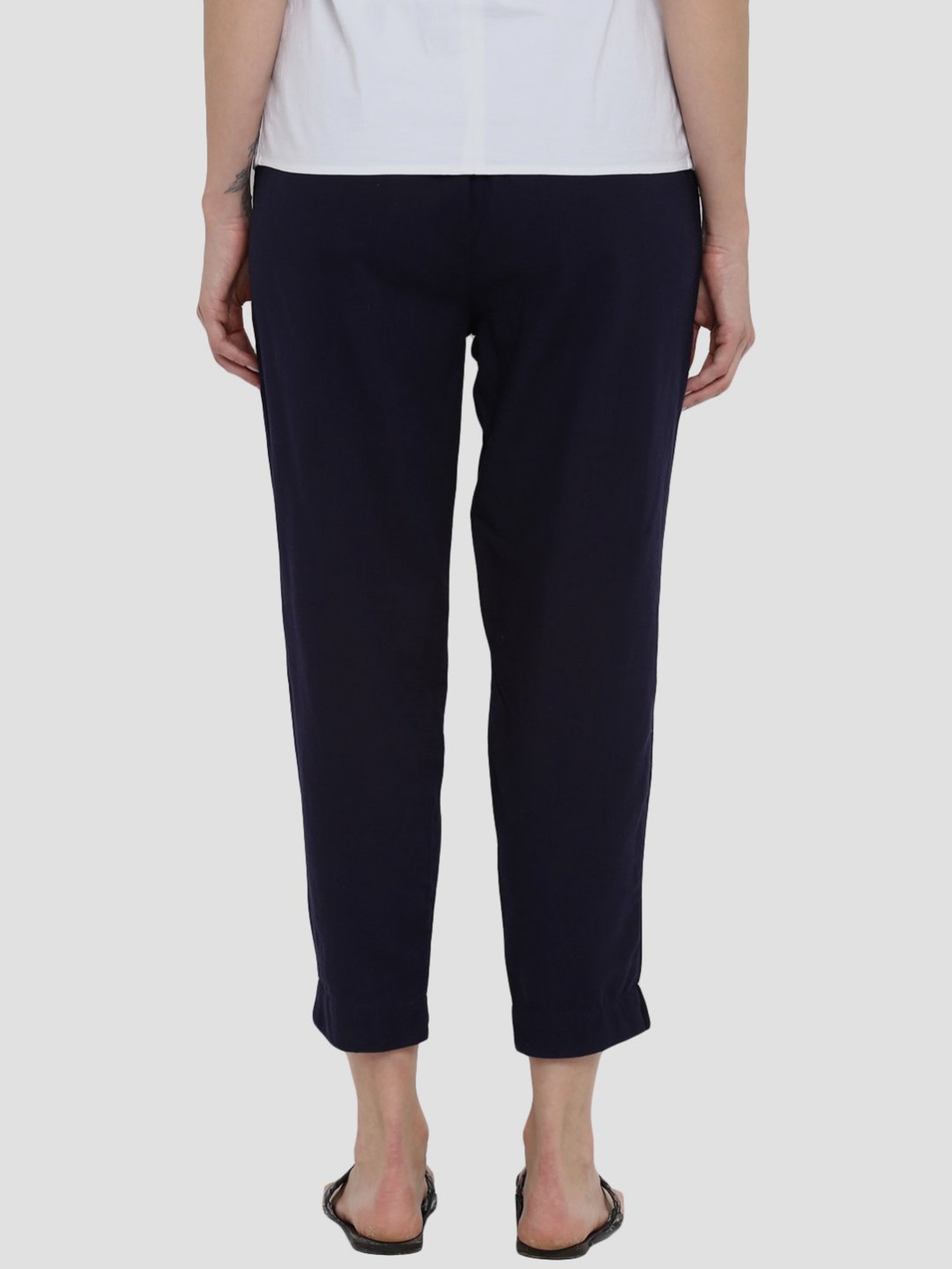 Sringam Navy Cotton Pants