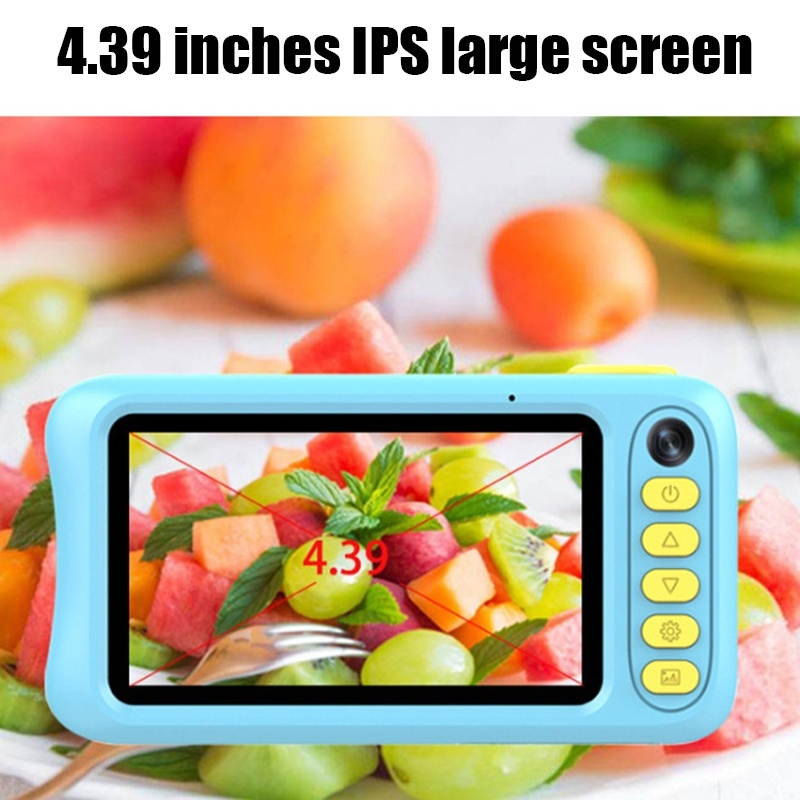 A200L 4.39 inch Cute Cartoon Style High-definition Camera Toy Front and Rear Dual-lens Camera