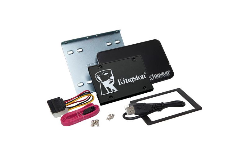 Kingston KC600 512 GB Solid State Drive - 2.5" Internal - SATA (SATA/600) - 3.5" Carrier - Desktop PC, Notebook Device Supported - 300 TB TBW