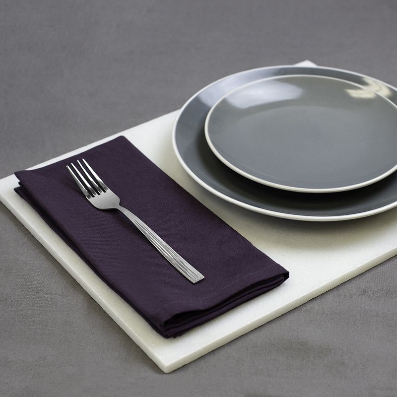 Home Basics Eternity Mirror Finish 4 Piece Stainless Steel Dinner Fork Set, Silver