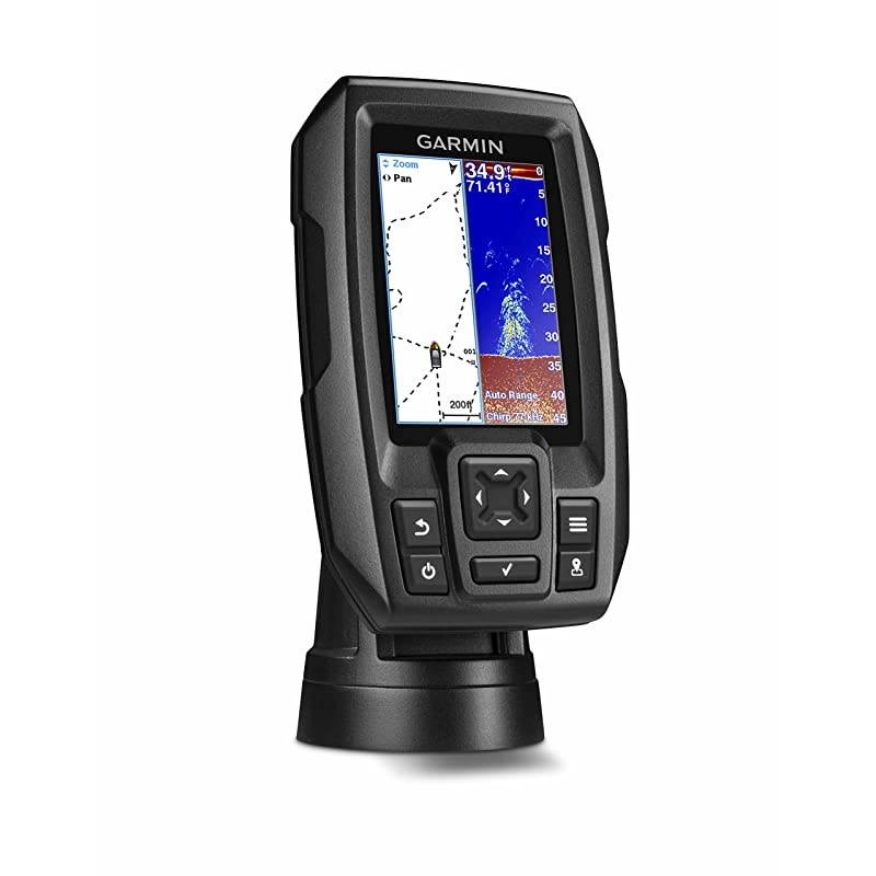 Striker 4 with Transducer, 3.5" GPS Fishfinder with Chirp Traditional Transducer Bundle with  010-12441-00 Protective Cover for Striker 4, 4CV (Not Compatible with Plus Models)