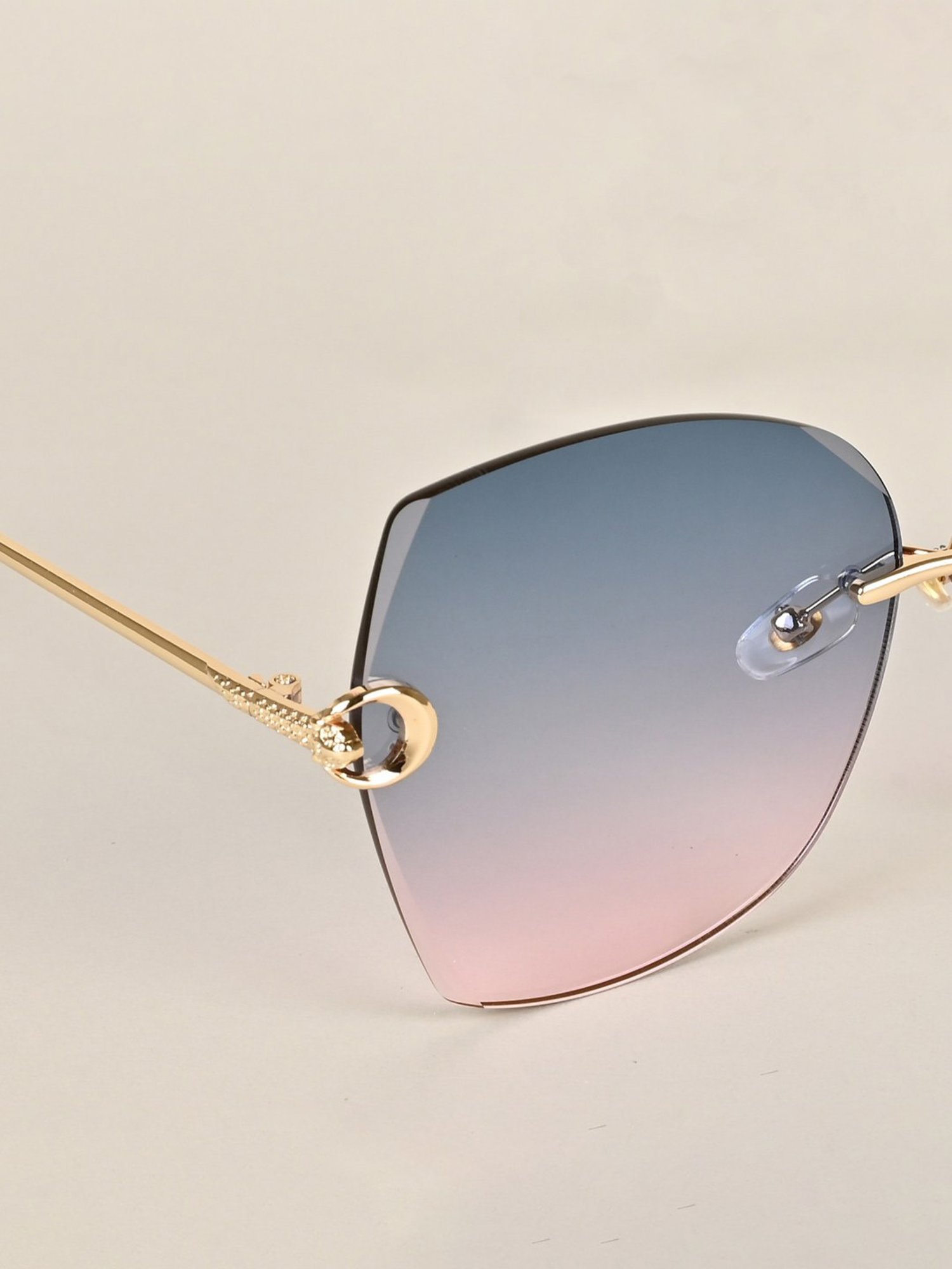 Voyage Green Square UV Protection Sunglasses for Women