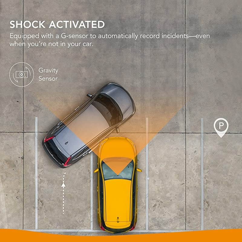 by Anker DashCam A1, Dash Cam for Car, Driving Recorder, 1080p FHD LCD Screen, Nighthawk Vision, Wide Angle Lens, Wi-Fi, G-Sensor, WDR, Loop Recording, Night Mode, Motion Detection, Dedicated App