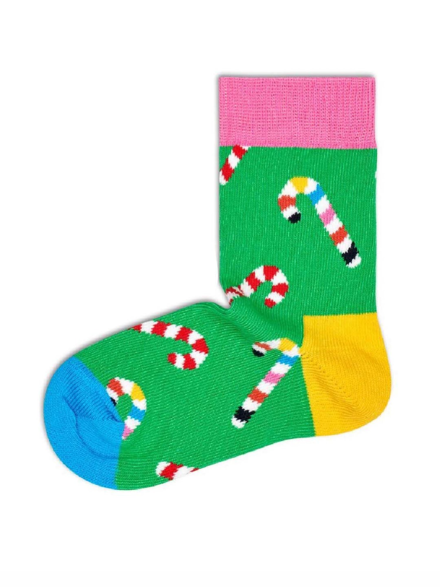 Happy Socks Kids Candy Cane Multicolor Cotton Printed Socks (12-24M)