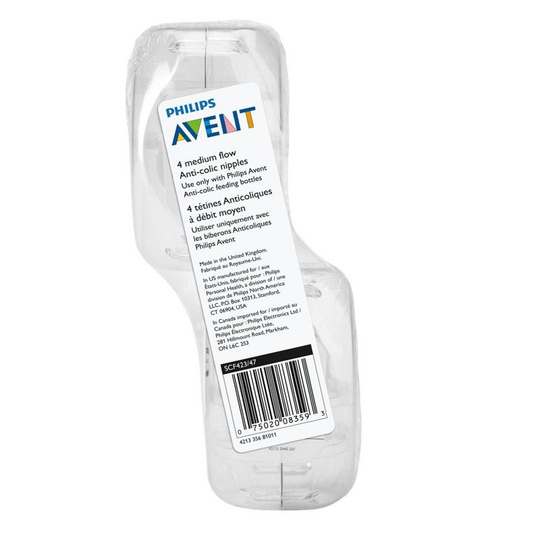 Philips Avent Medium Flow Nipple 4pk