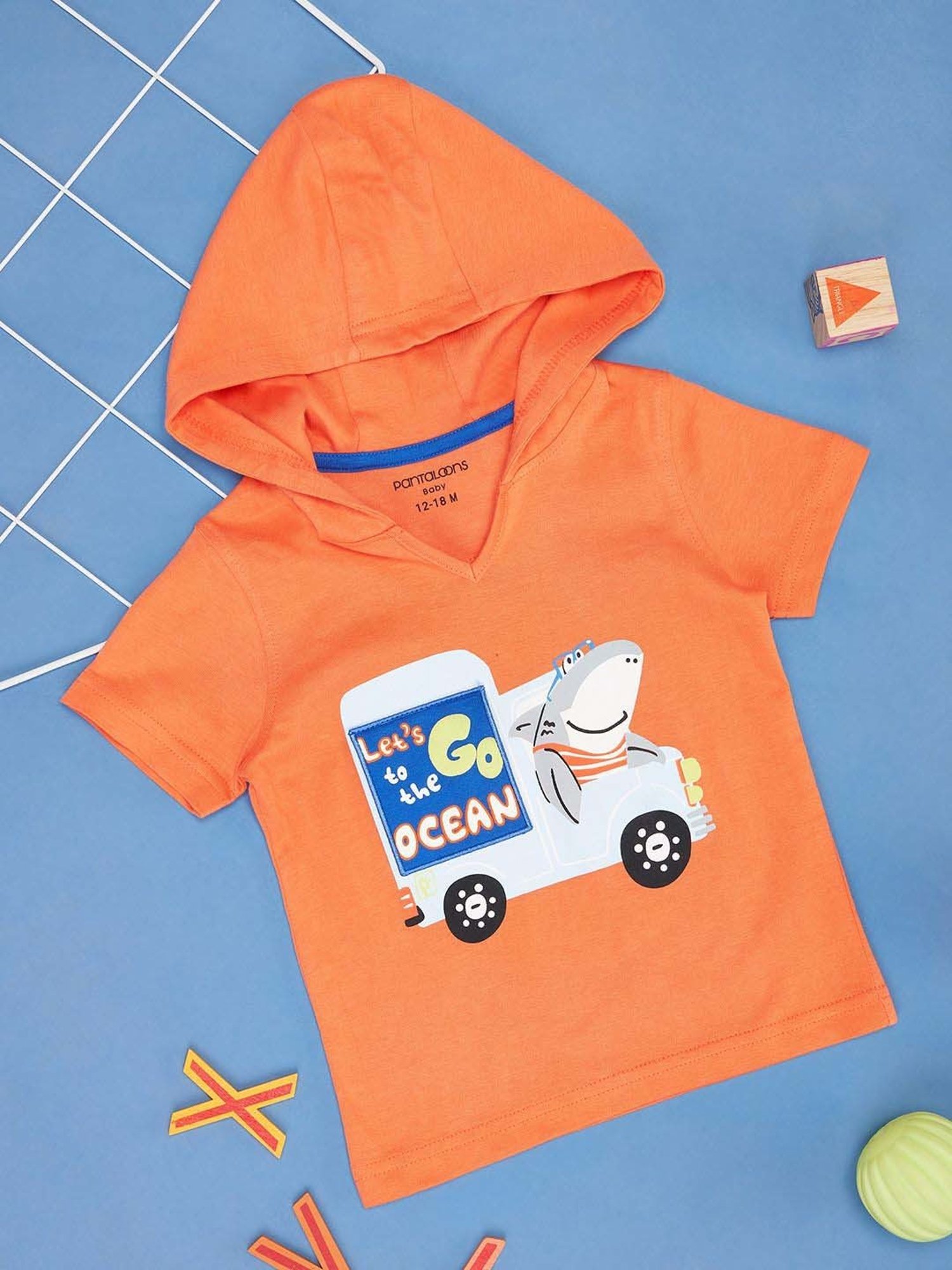 Pantaloons Baby Kids Living Coral Cotton Regular Fit T-Shirt