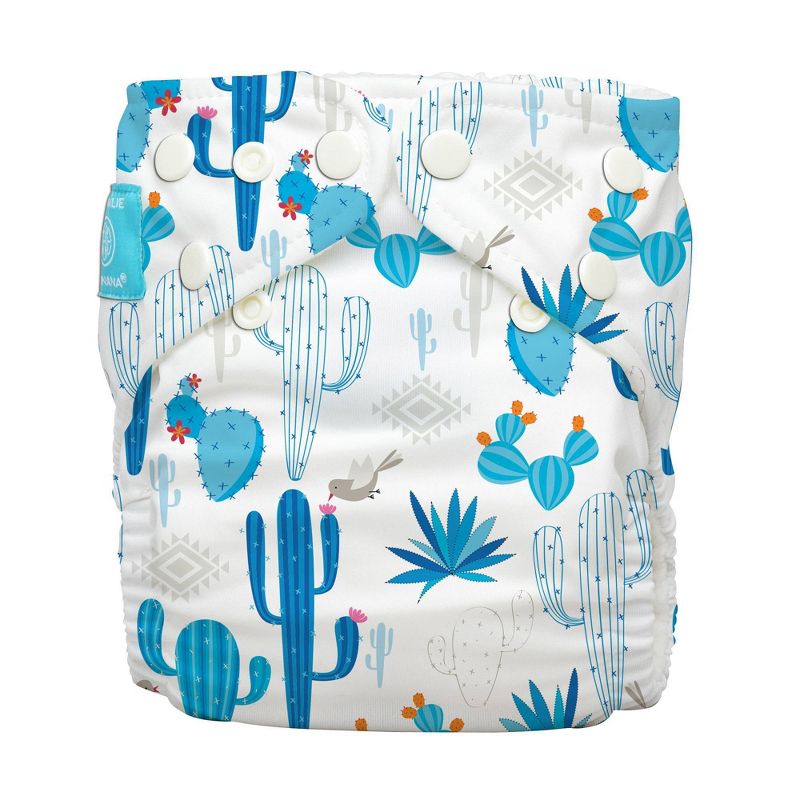 Charlie Banana Reusable All-in-One Cloth Diaper - Cactus Azul