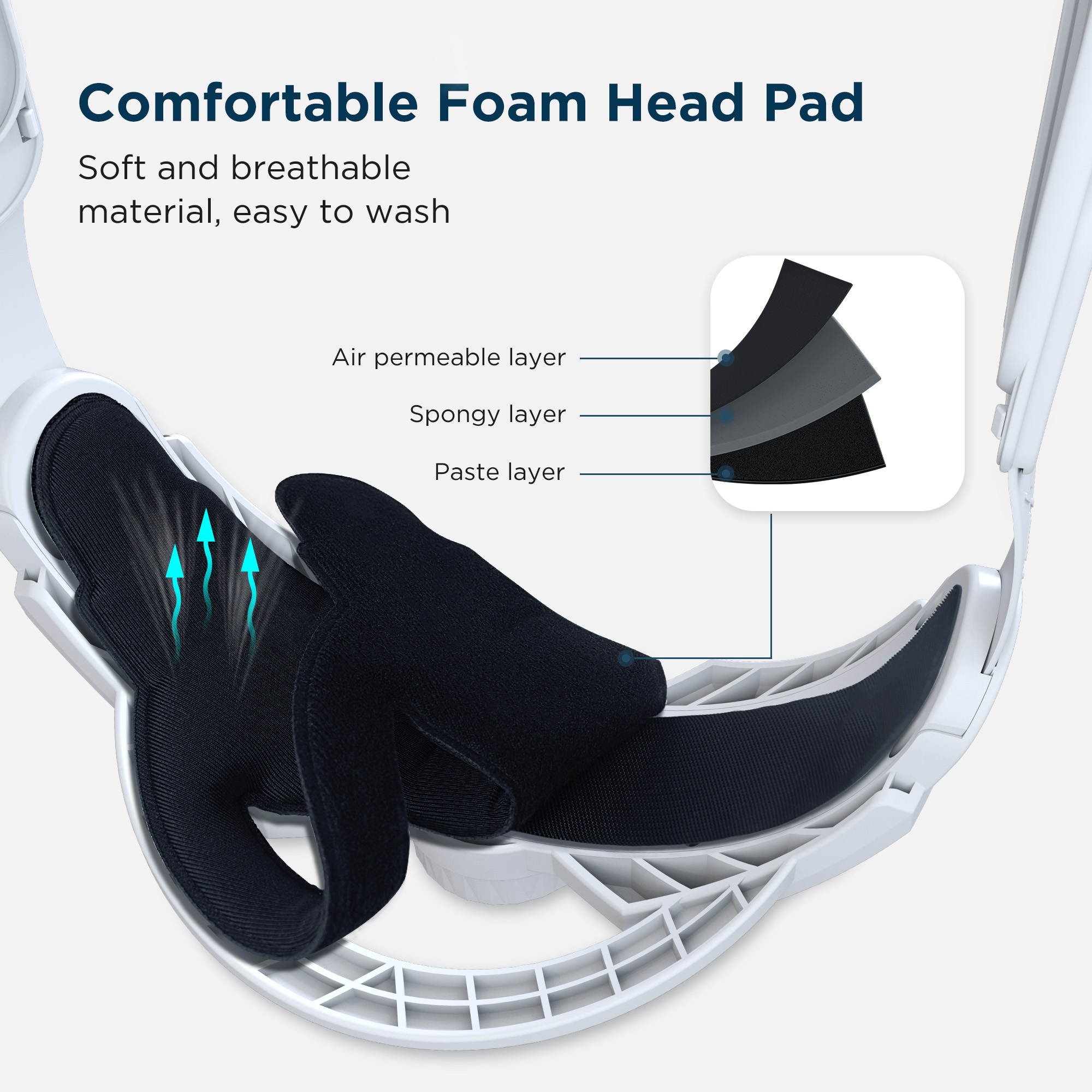 KIWISAMRT Elite Strap for Oculus Quest 2 Accessories, Replacement Head Strap with Head Cushion