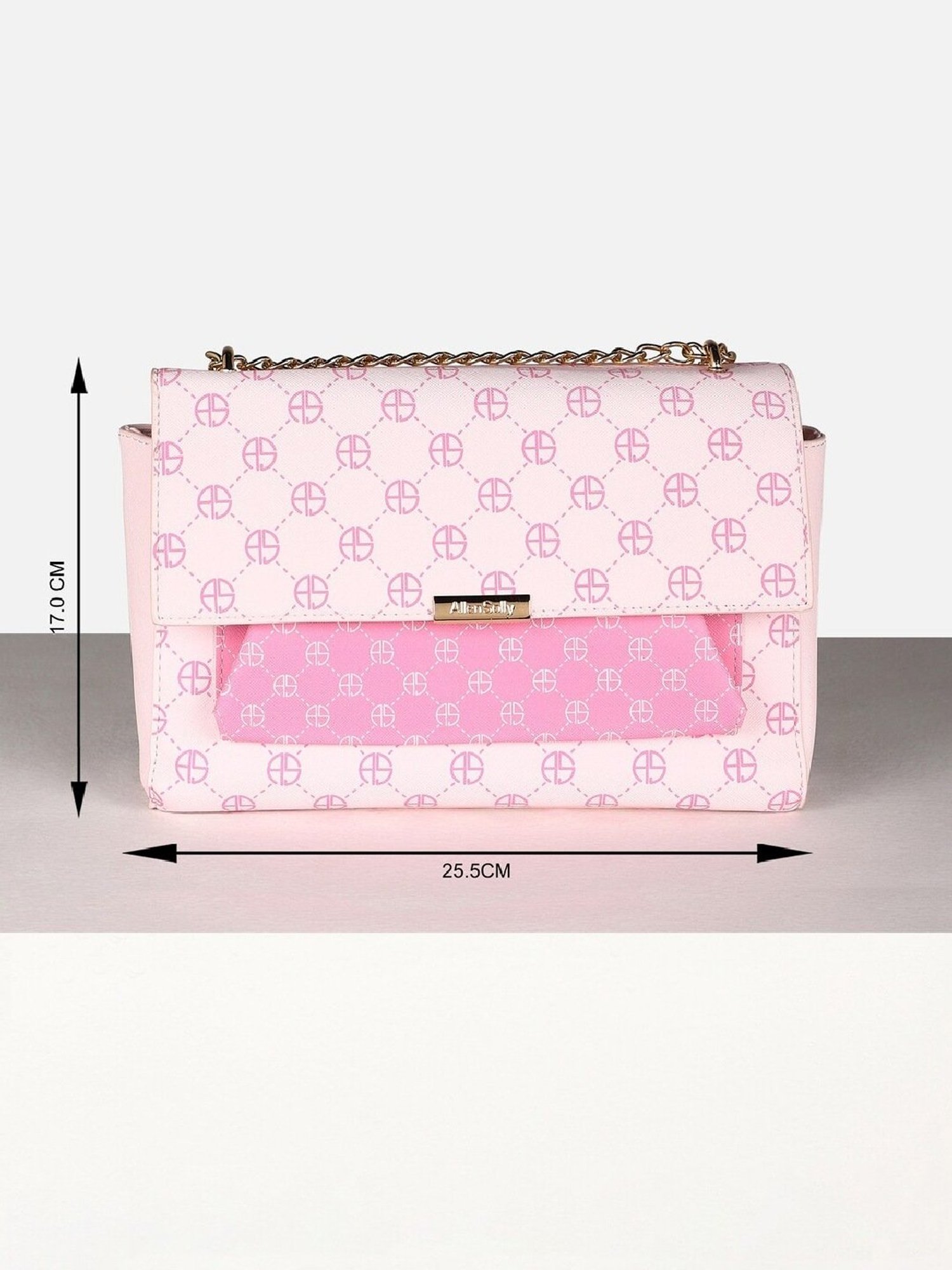 Allen Solly Pink Printed Sling Handbag
